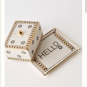 Anthropologie Bistro Tile Collection Butter Dish